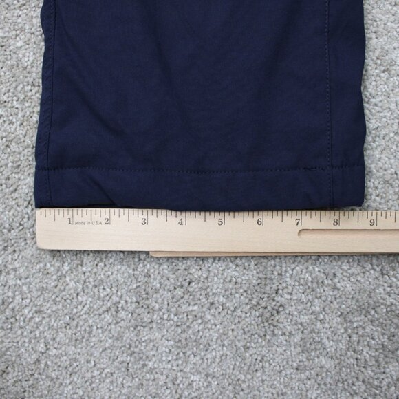 Eddie Bauer Pants Mens 38x32 Blue Fleece Lined Tech Nylon Stretch Cargo Pocket - Picture 5 of 14